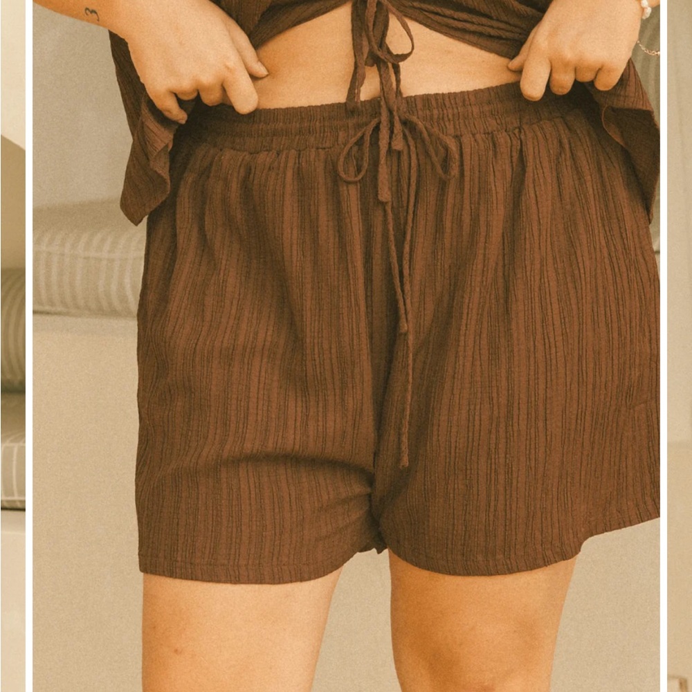 The Lullaby Club - Matilda Shorts | Brown Crepe (XS size 6-8) - NWT